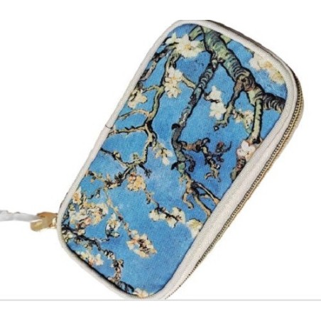 Astuccio Organizer con Cerniera - V Gogh - semi rigido, zip interna e tasche porta penne
