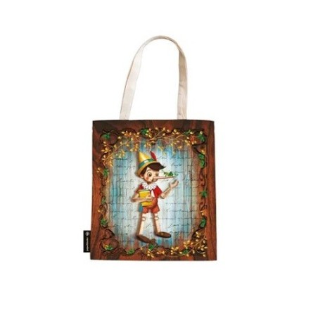 Paperblanks- -Borsa in tela 38x38x9 cm- Pinocchio
