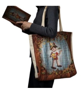 Paperblanks- -Borsa in tela 38x38x9 cm- Pinocchio