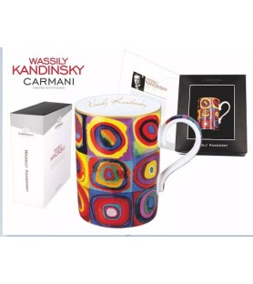 Tazza - Wassily Kandinsky, Studio di colore. Quadrati con cerchi concentrici. 380ml
