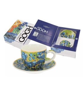 Tazzina piccola da caffè e piattino - V. van Gogh, Iris. ML80