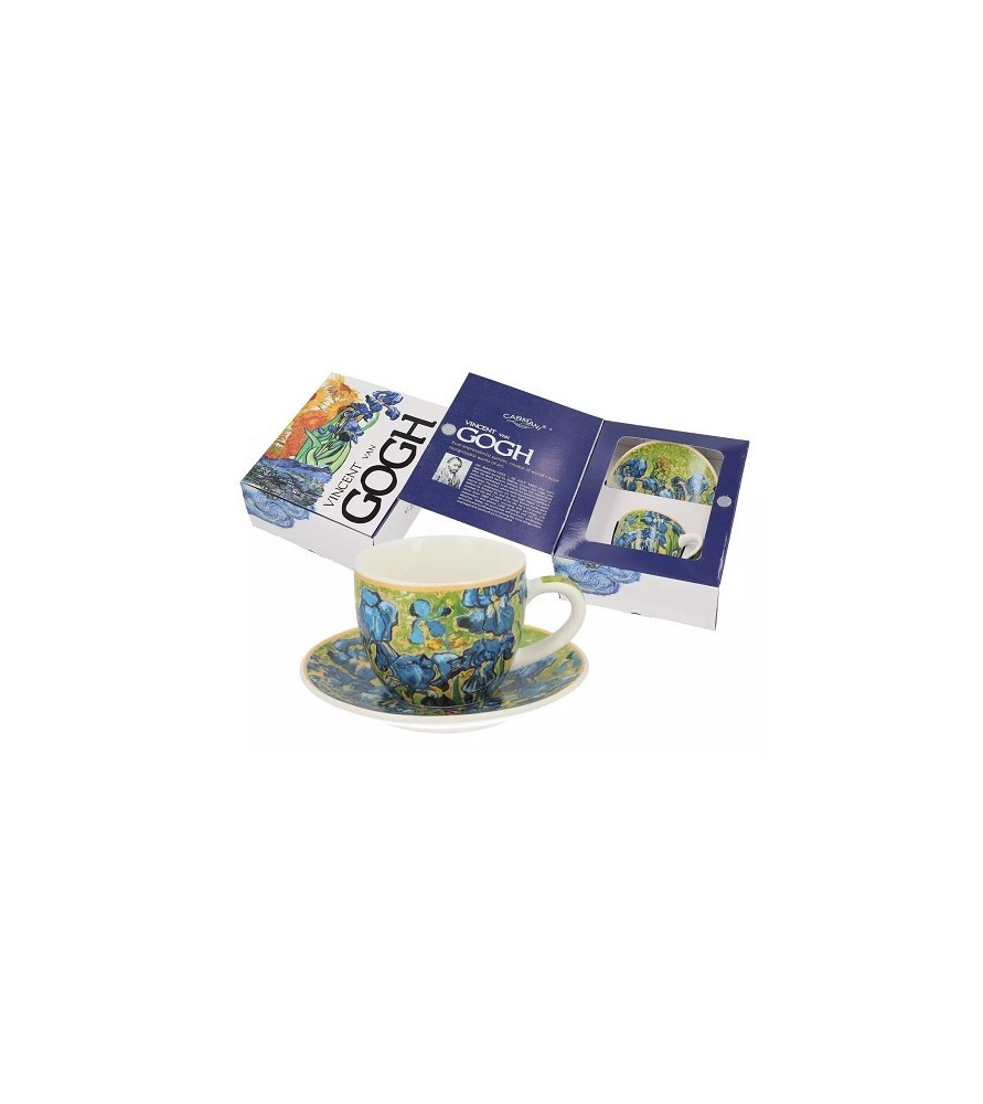 Tazzina piccola da caffè e piattino - V. van Gogh, Iris. ML80