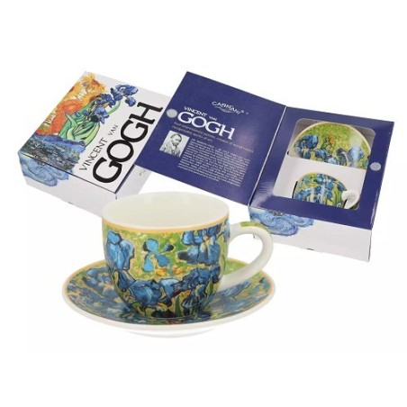 Tazzina piccola da caffè e piattino - V. van Gogh, Iris. ML80