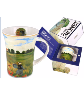 Tazza Monet Campo di papaveri in porcellana 350 ml | Carmani
