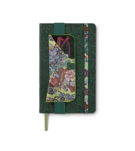 Portaocchiali con Elastico  fiori verde, per notebook. Linea Sundour