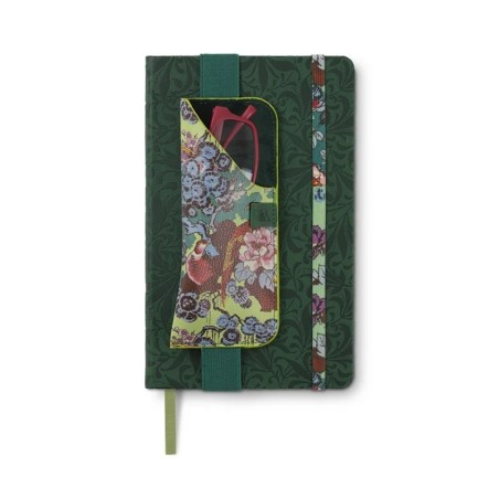 Portaocchiali con Elastico  fiori verde, per notebook. Linea Sundour
