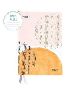 Taccuino soft  a righe 240 pagine. 15x21 cm. Linea geometrica. Arte&bene.