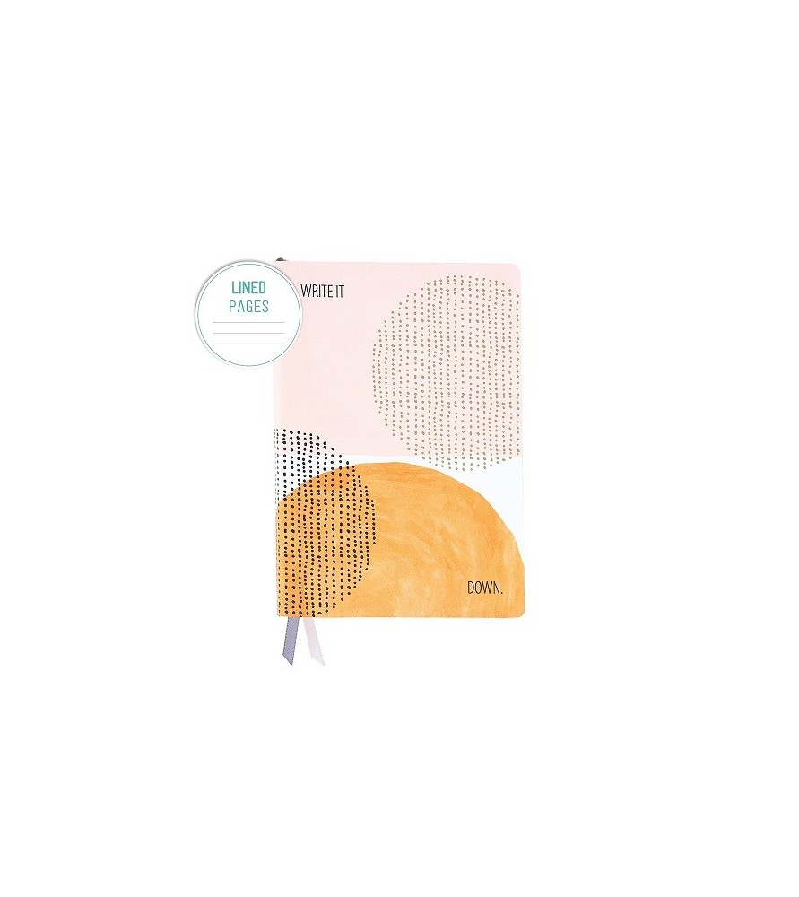 Taccuino soft  a righe 240 pagine. 15x21 cm. Linea geometrica. Arte&bene.