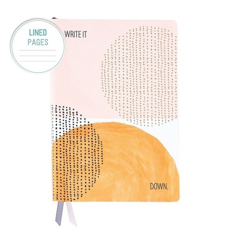 Taccuino soft  a righe 240 pagine. 15x21 cm. Linea geometrica. Arte&bene.