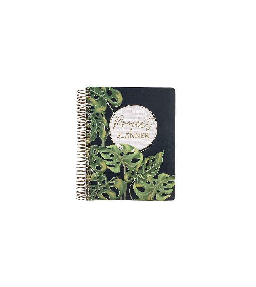 Taccuino spiralato 15x21 cm PROJECT PLANNER.Arte&bene.Linea Giungla