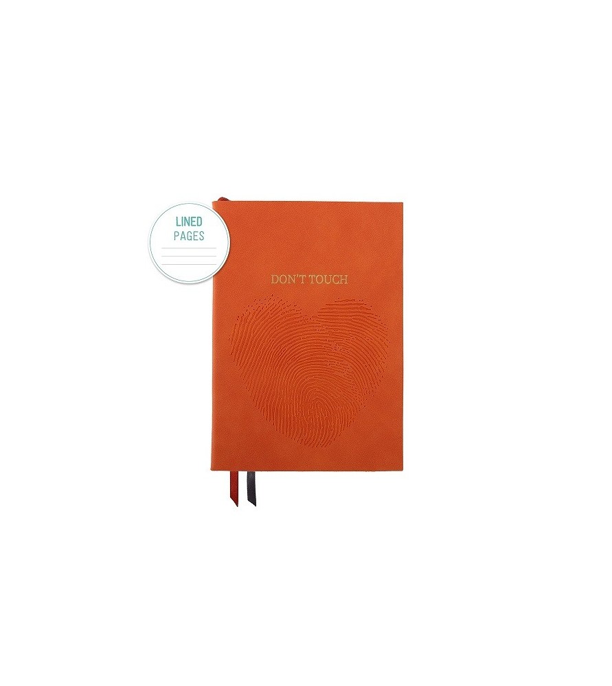 Taccuino notebook A5 a righe.  Arte&bene. Don't touch