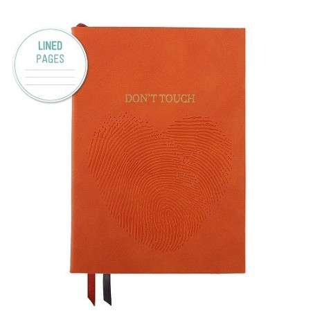 Taccuino notebook A5 a righe.  Arte&bene. Don't touch