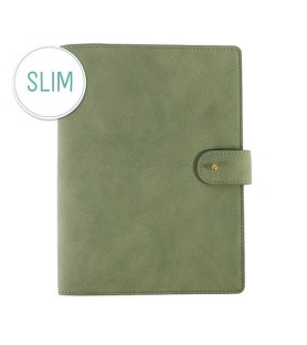 Taccuino notebook puntinato A5 con copertina vegana verde morbido. Arte&bene