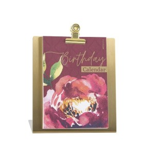 Calendario da tavolo con base acquerello rosa. Arte&bene