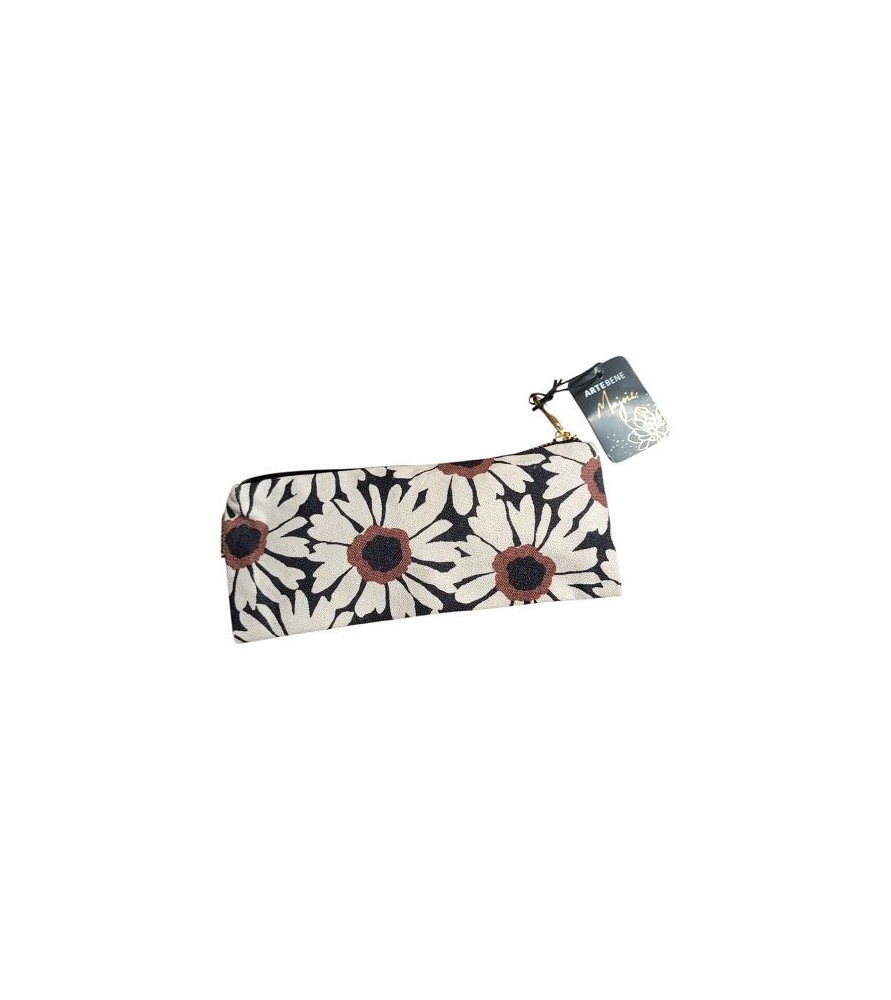 Astuccio pochette con zip,0serie Daisy 22x8cm  Arte&bene.