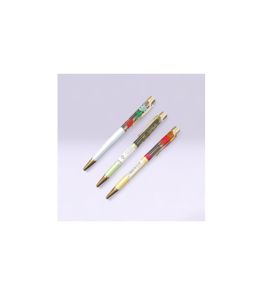 Penna a Sfera con Fiori Colorati . Arte&bene