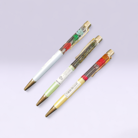 Penna a Sfera con Fiori Colorati . Arte&bene