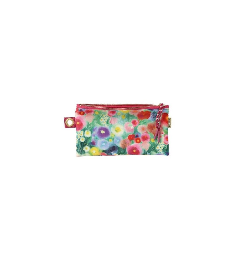 Pochette, astuccio, trousse Prato fiorito . 22x11cm. Arte&bene