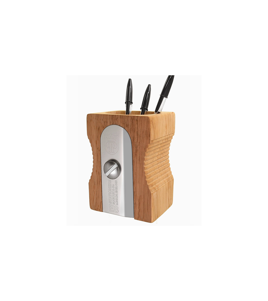 Temperamatite in legno per scrivania. Cm 8 x 12