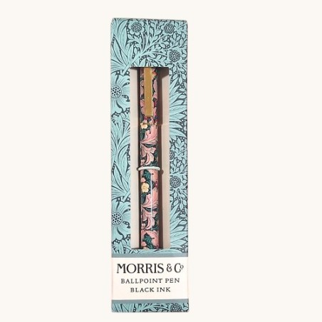Penna a Sfera Morris & Co. floreale con inchiostro nero