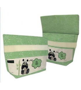 Panda Pochette 22x15+7cm. Carta lavabile 100g/m²
