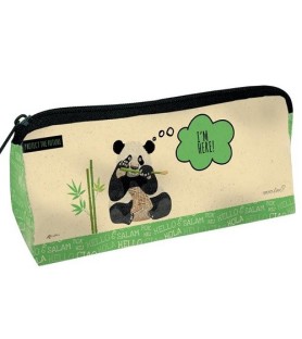 Astuccio con cerniera. PANDA . 19,5X8X6 CM