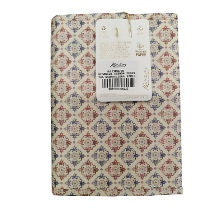 Agenda Giornaliera Perpetua RED&BLUE cm12X17 in carta lavabile