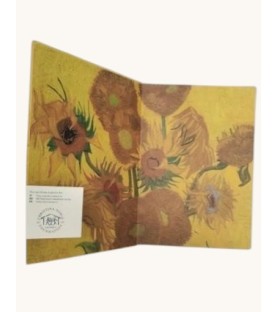 Taccuino artistico in filigrana - Girasole/ musedicarta
