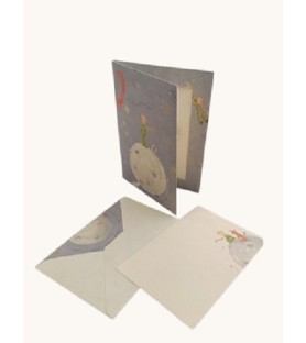 Carta da lettera pocket con busta 7x11 cm.Il piccolo principe.