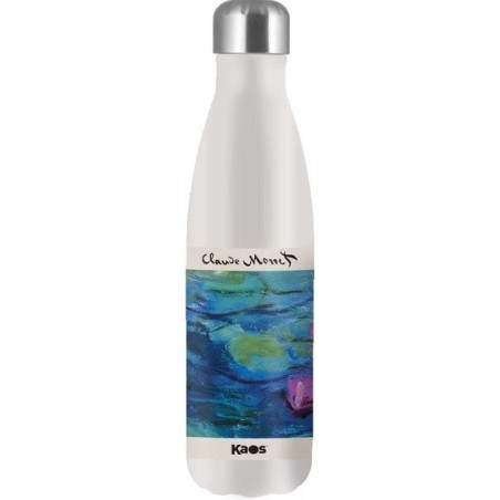 Borraccia termica Monet Ninfee 500 ml in acciaio inox | Kaos