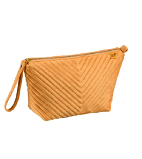 Pochette con zip ad 1 scomparto, in velluto. Colette.  27 x 17 x 8 cm