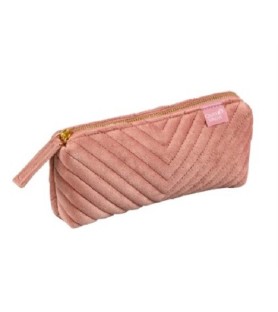 Astuccio, pochette con zip ad 1 scomparto. Colette.Rosa ciprio