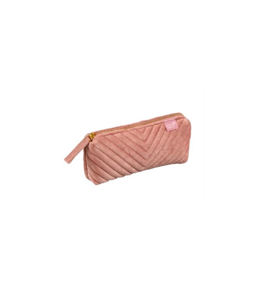 Astuccio, pochette con zip ad 1 scomparto. Colette.Rosa ciprio