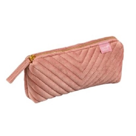 Astuccio, pochette con zip ad 1 scomparto. Colette.Rosa ciprio