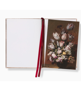 Quaderno Taccuino ricamato Tulip. 13,5 x 18,5 x 1,5 cm