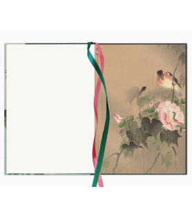 Quaderno Taccuino in raso/cotone con fiori di loto in fiore (Ohara Koson, Rijksmuseum)