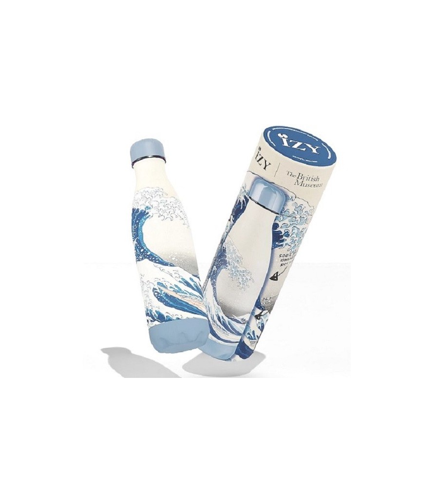 Borraccia termica IZY BOTTLES con stampa "La grande onda" - 500 ml