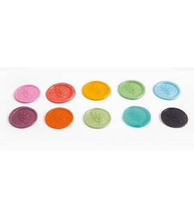Scatola di 200 perle di  ceralacca - colori vivaci. Graine creative