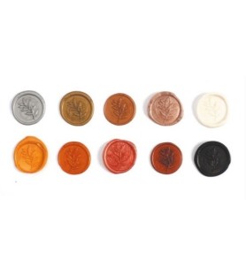 Scatola di 200 perline di  ceralacca - colori metallizzato
