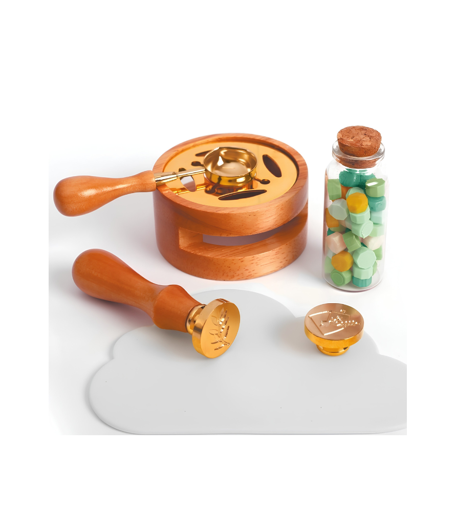 Kit completo per sigilli in ceralacca.