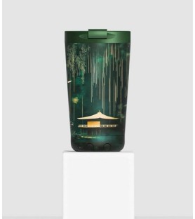 Bicchiere termico IZY "Bottles Bamboo Glow "per caffè