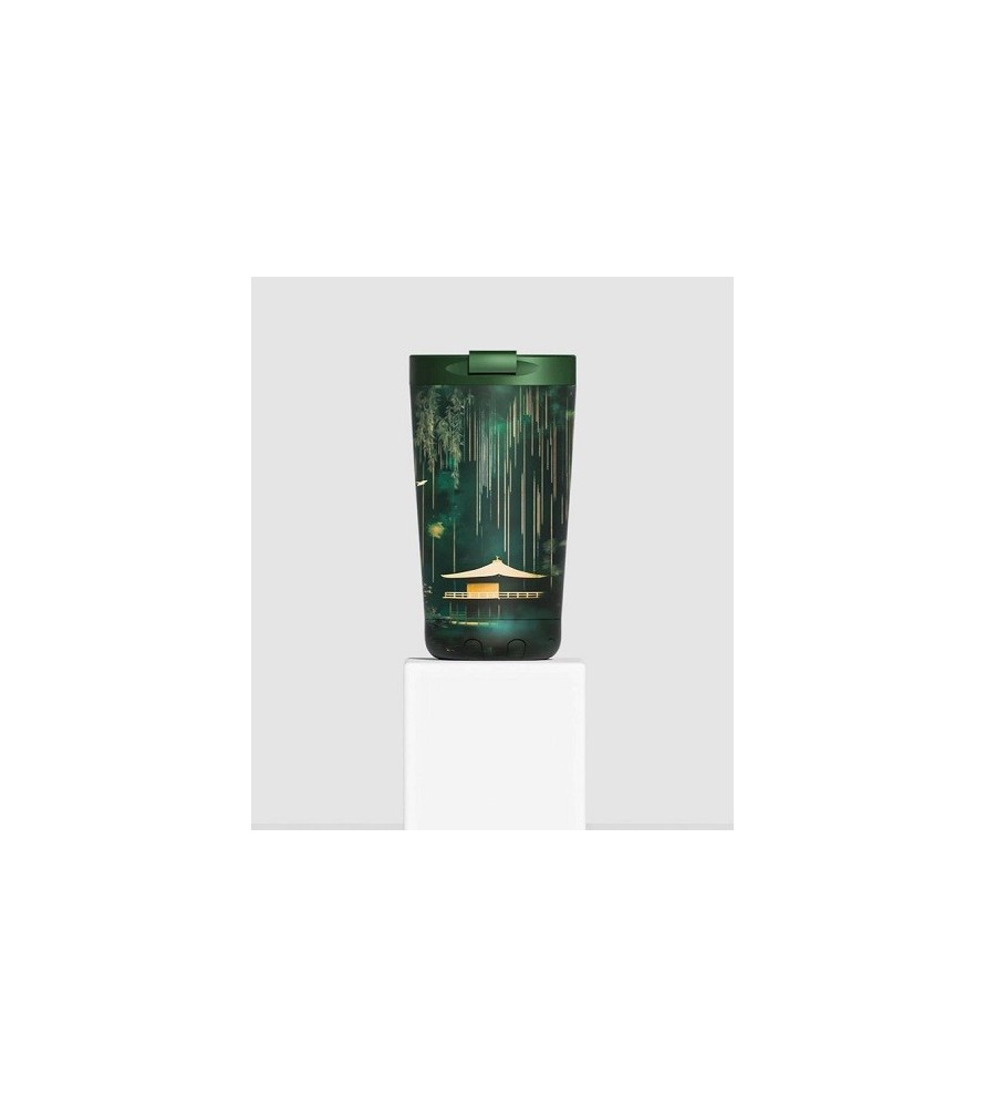 Bicchiere termico IZY "Bottles Bamboo Glow "per caffè