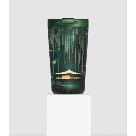 Bicchiere termico IZY "Bottles Bamboo Glow "per caffè