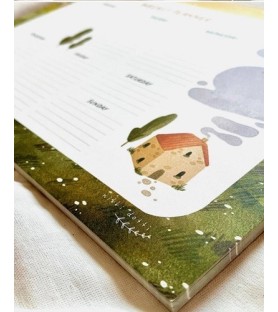 Planner Settimanale A4 in legno di recupero – fatto a mano