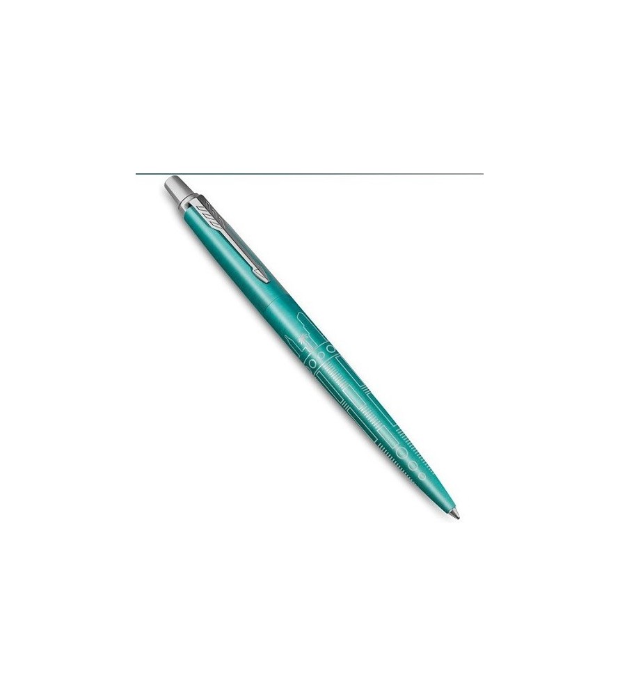 Penna a sfera a scatto Parker Jotter M Special Edition Miami - inchiostro blu