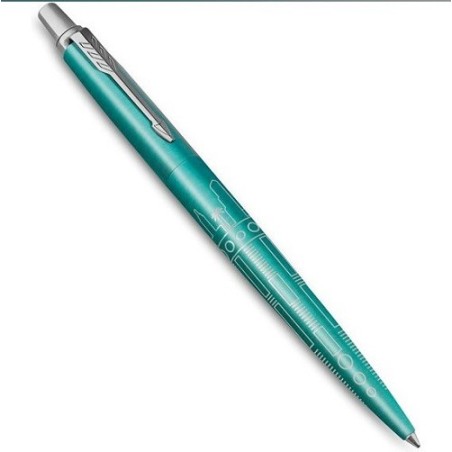 Penna a sfera a scatto Parker Jotter M Special Edition Miami - inchiostro blu