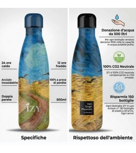 Borraccia Termica IZY Van Gogh Campo di Grano 500ml | IZY Bottles
