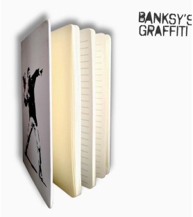 Taccuino Banksy The Flower Thrower A5 a righe