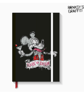 Taccuino Banksy Livin' the Dream A5 a quadretti 4 mm