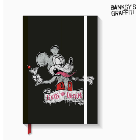 Taccuino Banksy Livin' the Dream A5 a quadretti 4 mm